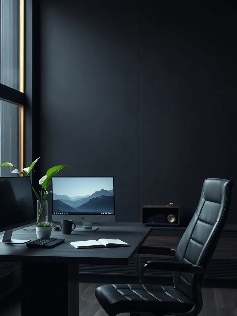 A professional workspace with high-end technology, minimalis